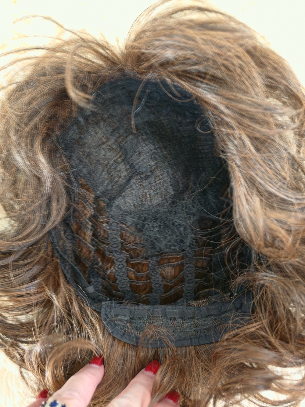70s Men's Wig Set Rockstar Hippie Wig for Men Shaggy Brown Wig w/ Fake Mustache - Picture 12 of 13